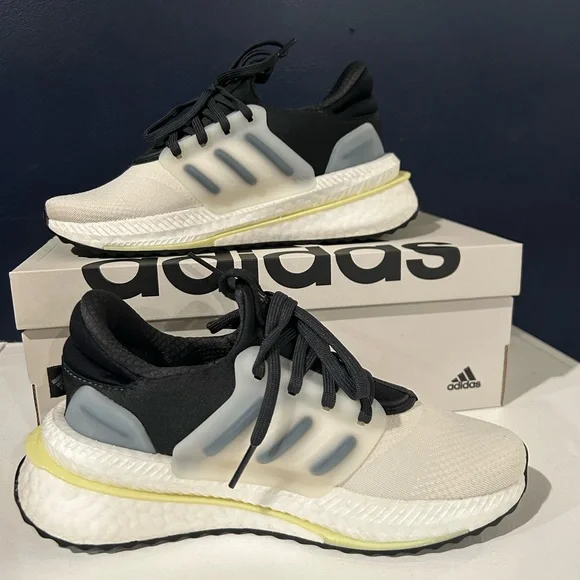 Adidas X_PLRboost Big Kid Size 3.5 White Athletic Running Sneakers Shoes IF0629 - Picture 2 of 6